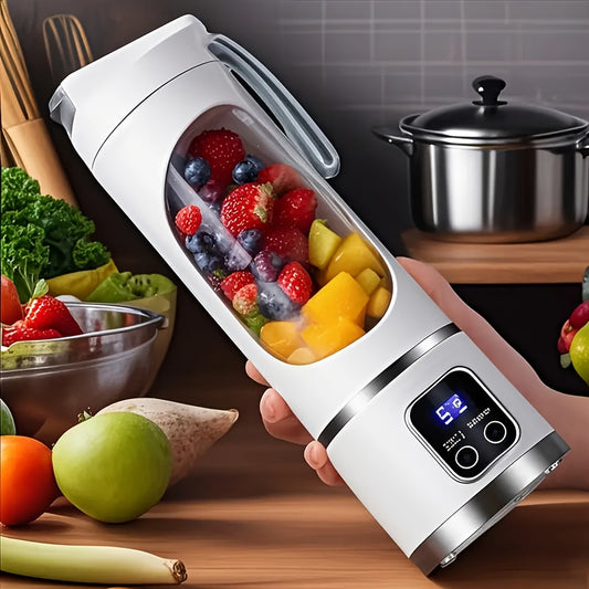 🥤 Portable Electric Blender (16.91 oz): USB Rechargeable (1500 mAh) for Easy Smoothies & Creamy Drinks (Travel/Gym)
