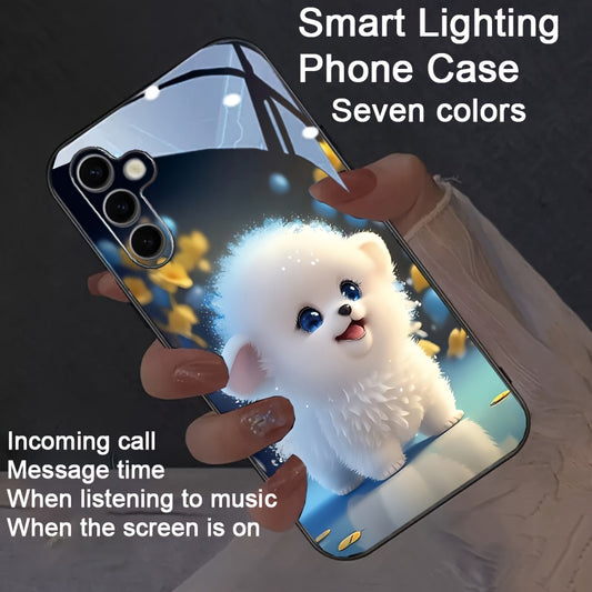 Fun Puppy Voice-Controlled Luminous Phone Case for Samsung Galaxy