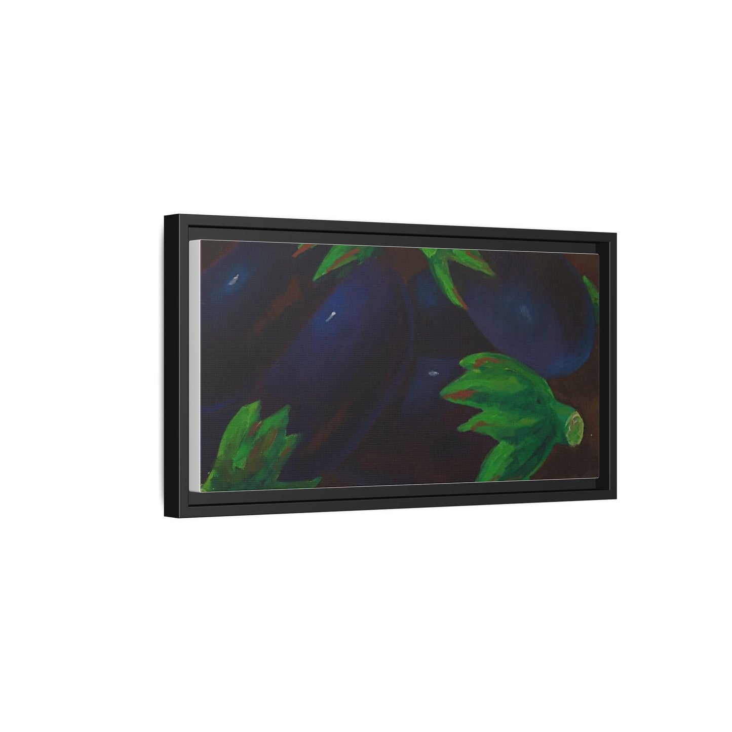 Canvas Wall Art - Tropical Eggplant Design