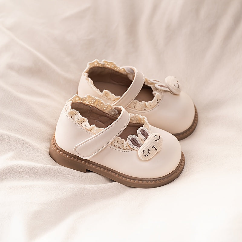 Toddler Girls' Cartoon Casual Shoes | Soft Sole, All-Season, Fastener, Microfiber Synthetic Upper