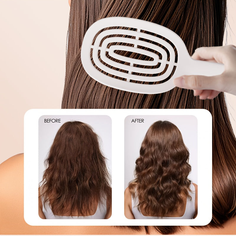 Self-Cleaning Retractable Hair Brush - Easy-Clean Detangling Tool