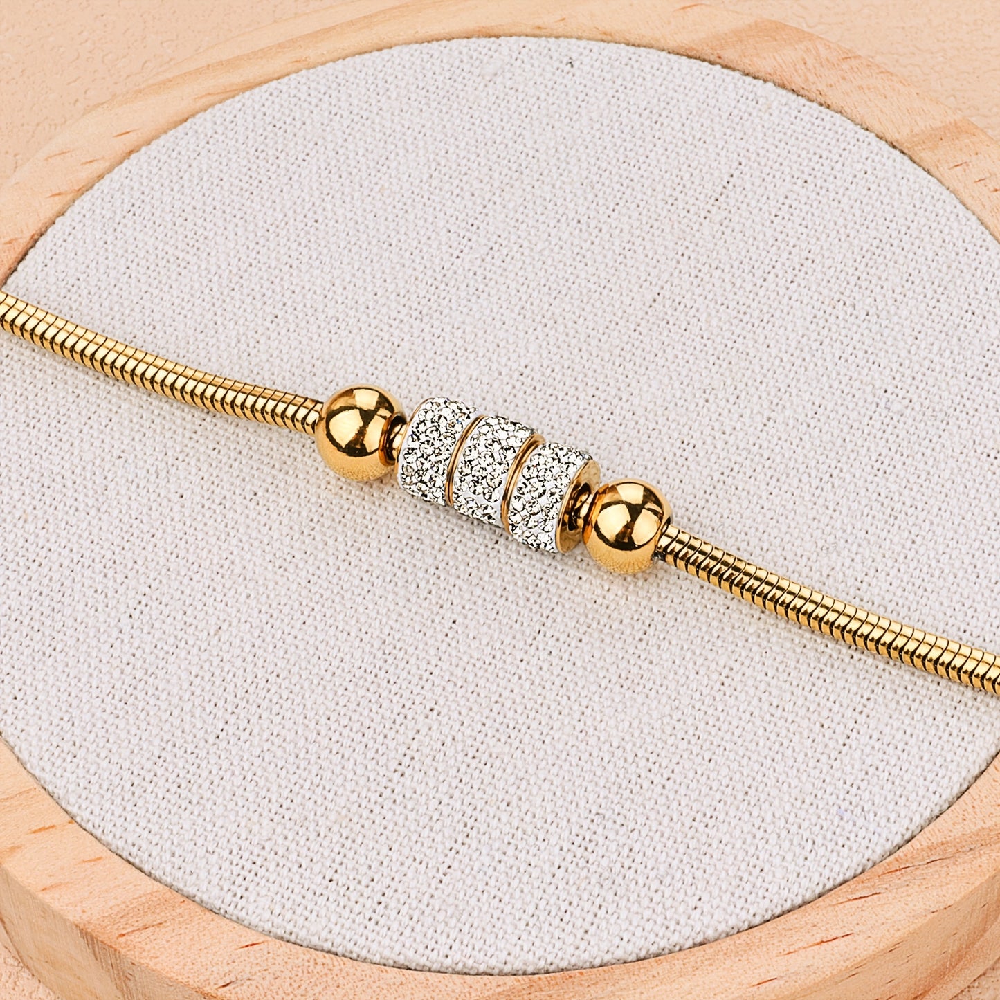 18K Gold Plated Stainless Steel Bracelet - Elegant Women's