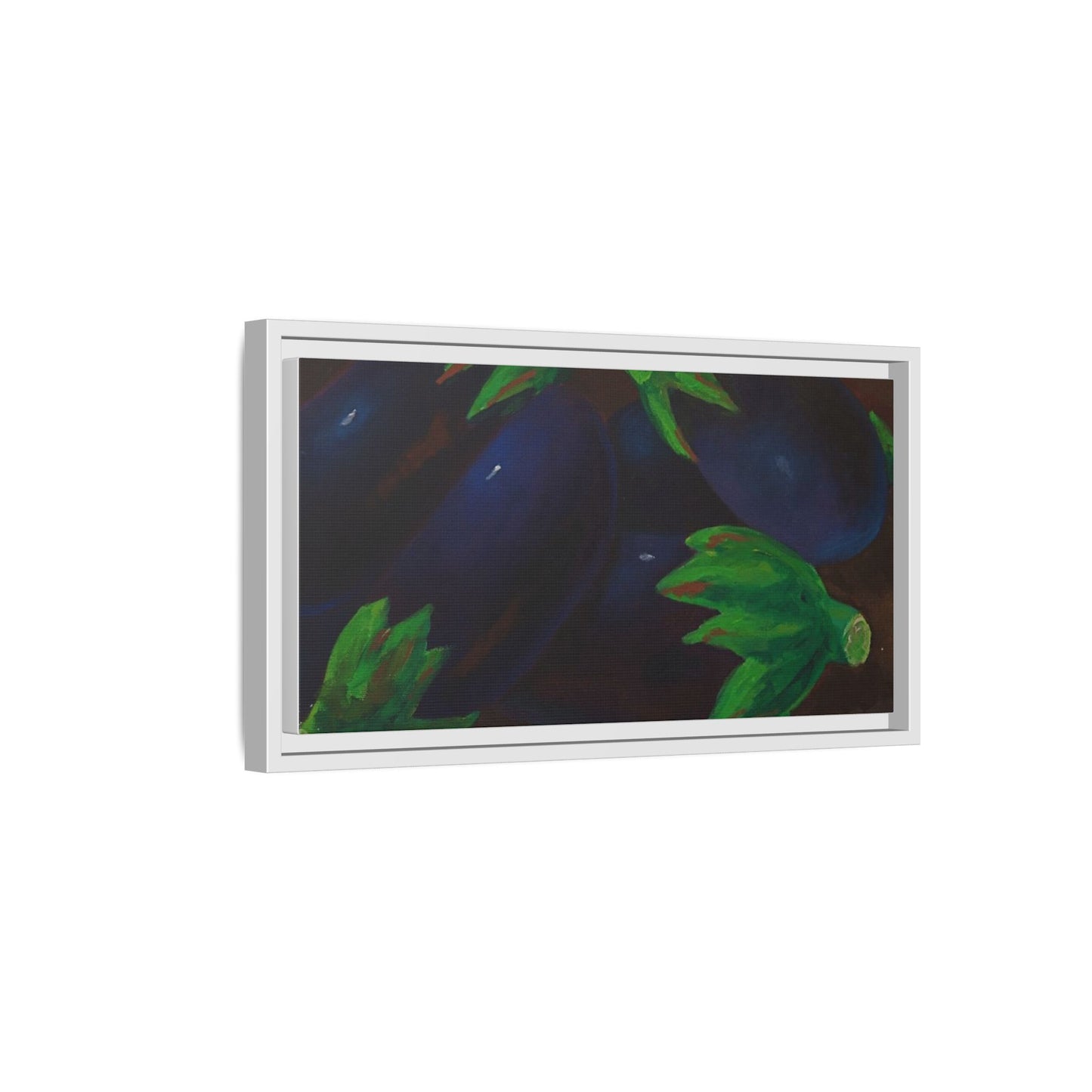 Canvas Wall Art - Tropical Eggplant Design
