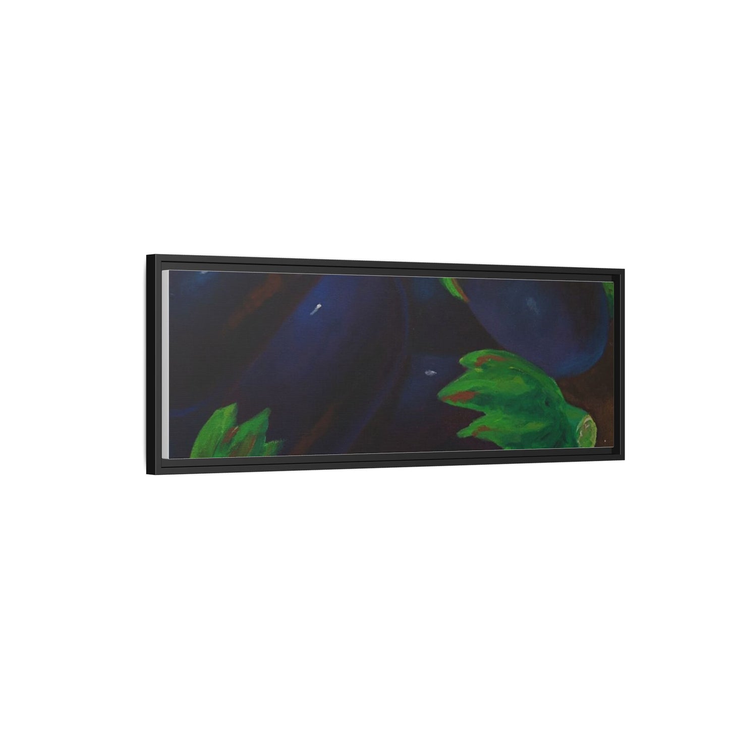 Canvas Wall Art - Tropical Eggplant Design