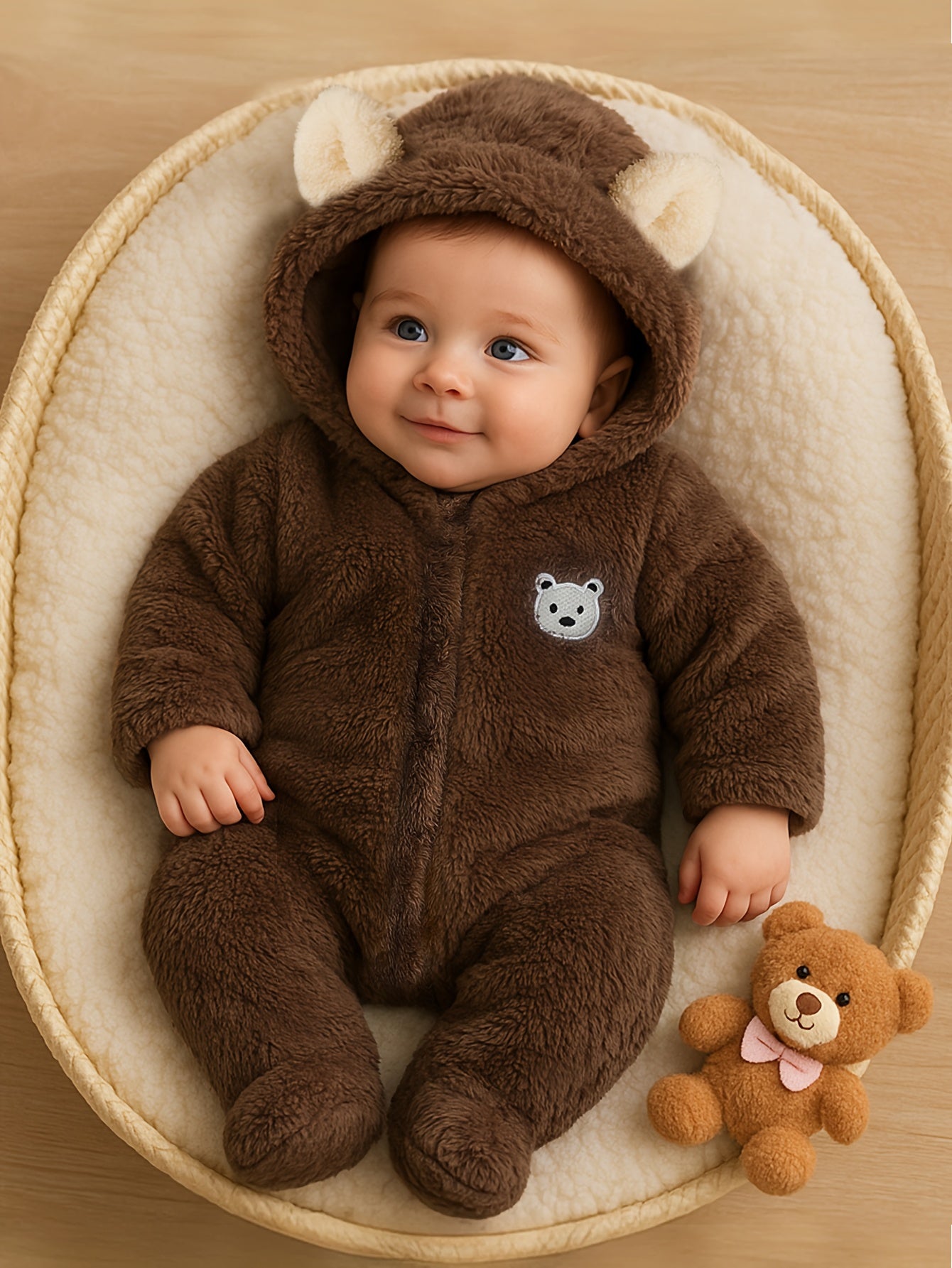 Thickened Warm Baby Boy Romper (0-9M)