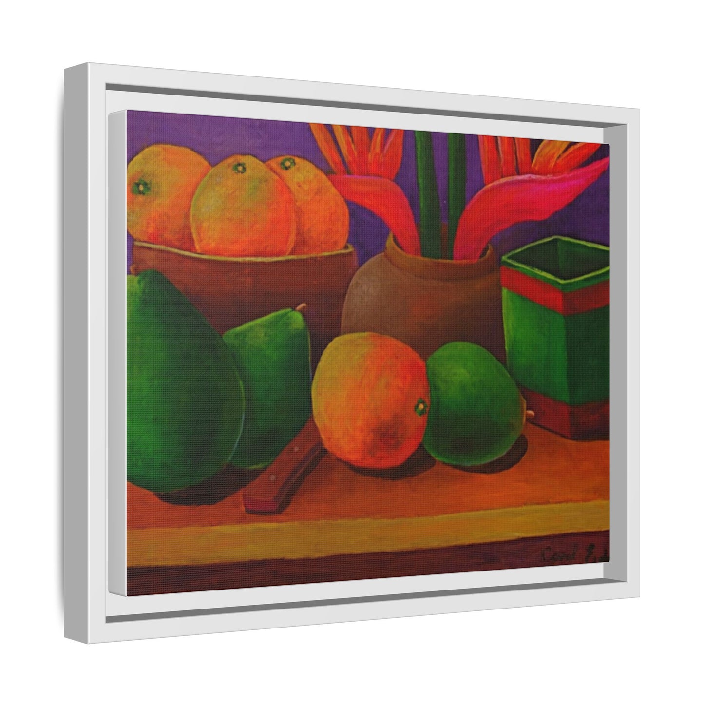 Canvas Wall Art - Tropical Fruits Design