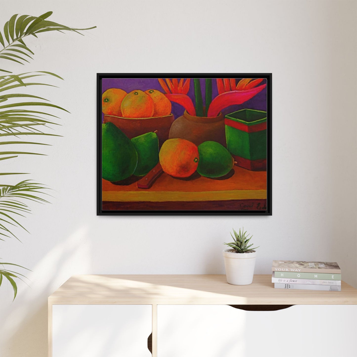 Canvas Wall Art - Tropical Fruits Design