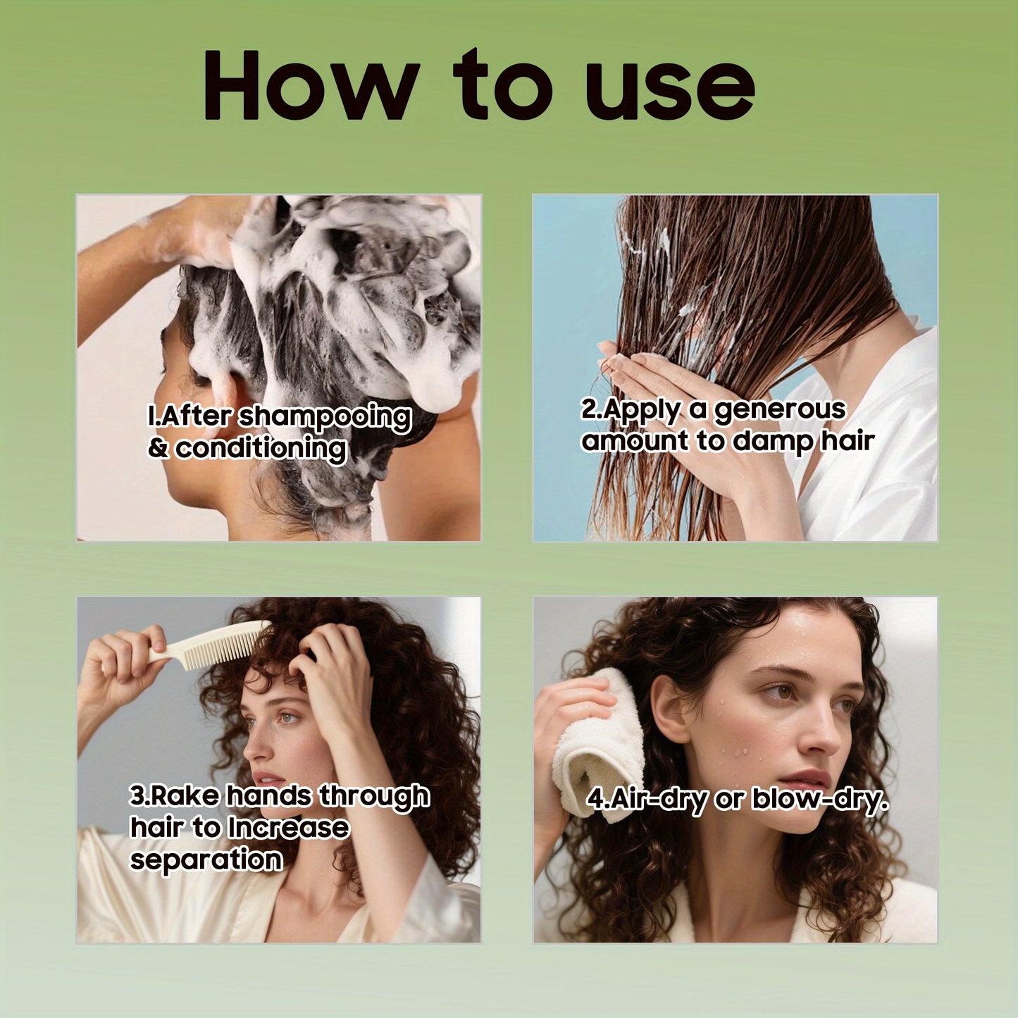 Rosemary Mint Strengthening Hair Cream & Hydration Mask (8oz)