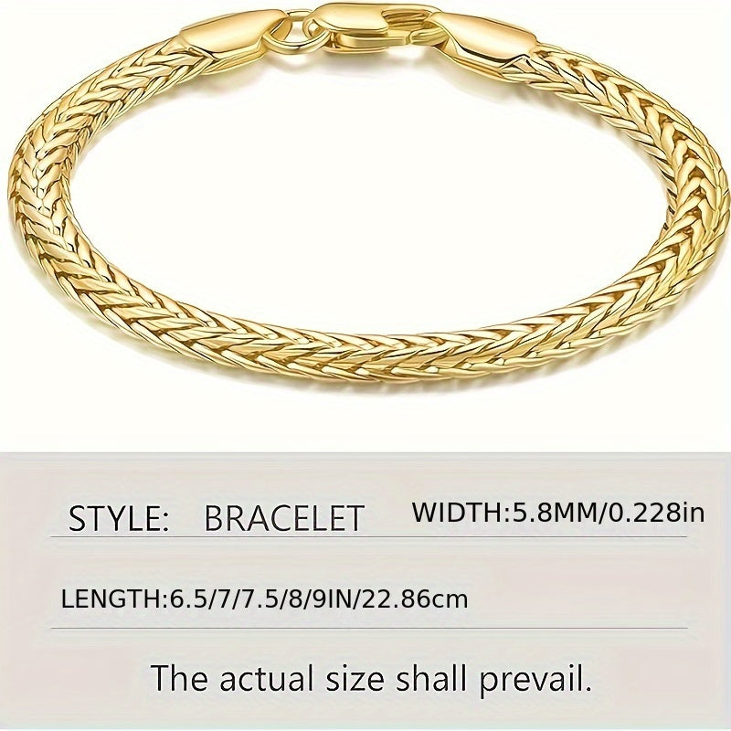 Title: 925 Sterling Silver Gold-Plated Twist Bracelet - 20g Unisex