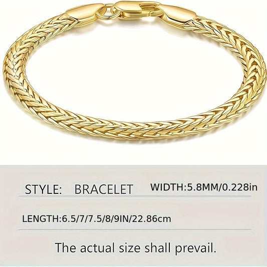 Title: 925 Sterling Silver Gold-Plated Twist Bracelet - 20g Unisex