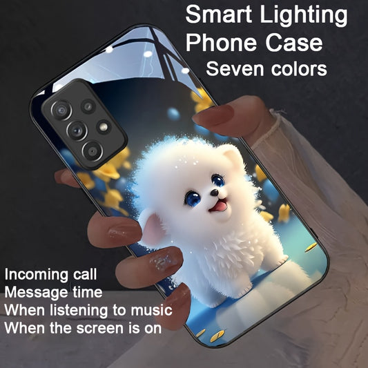 Fun Puppy Voice-Controlled Luminous Phone Case for Samsung Galaxy