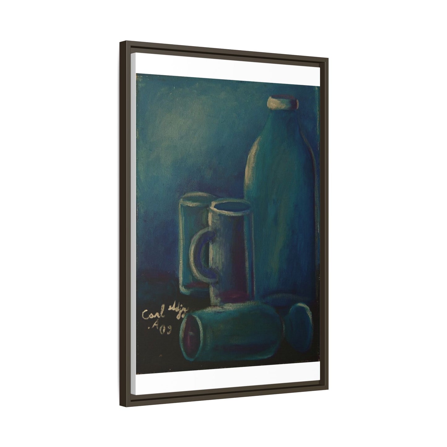Canvas Wall Art Bottle and Glass