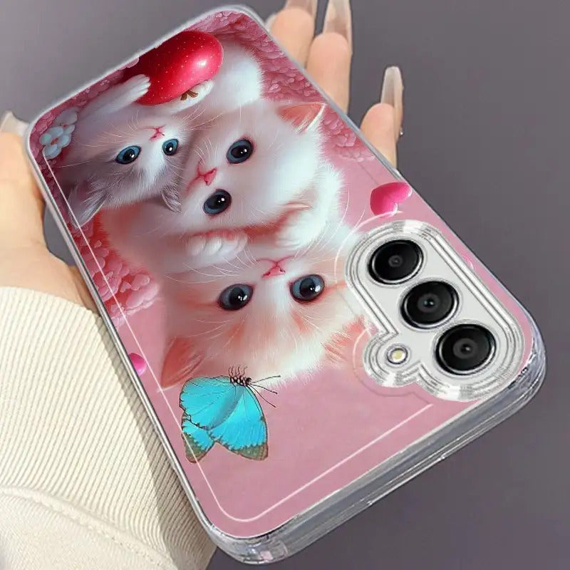 Cute Kittens Mobile Phone Case for Samsung Galaxy A/S Series