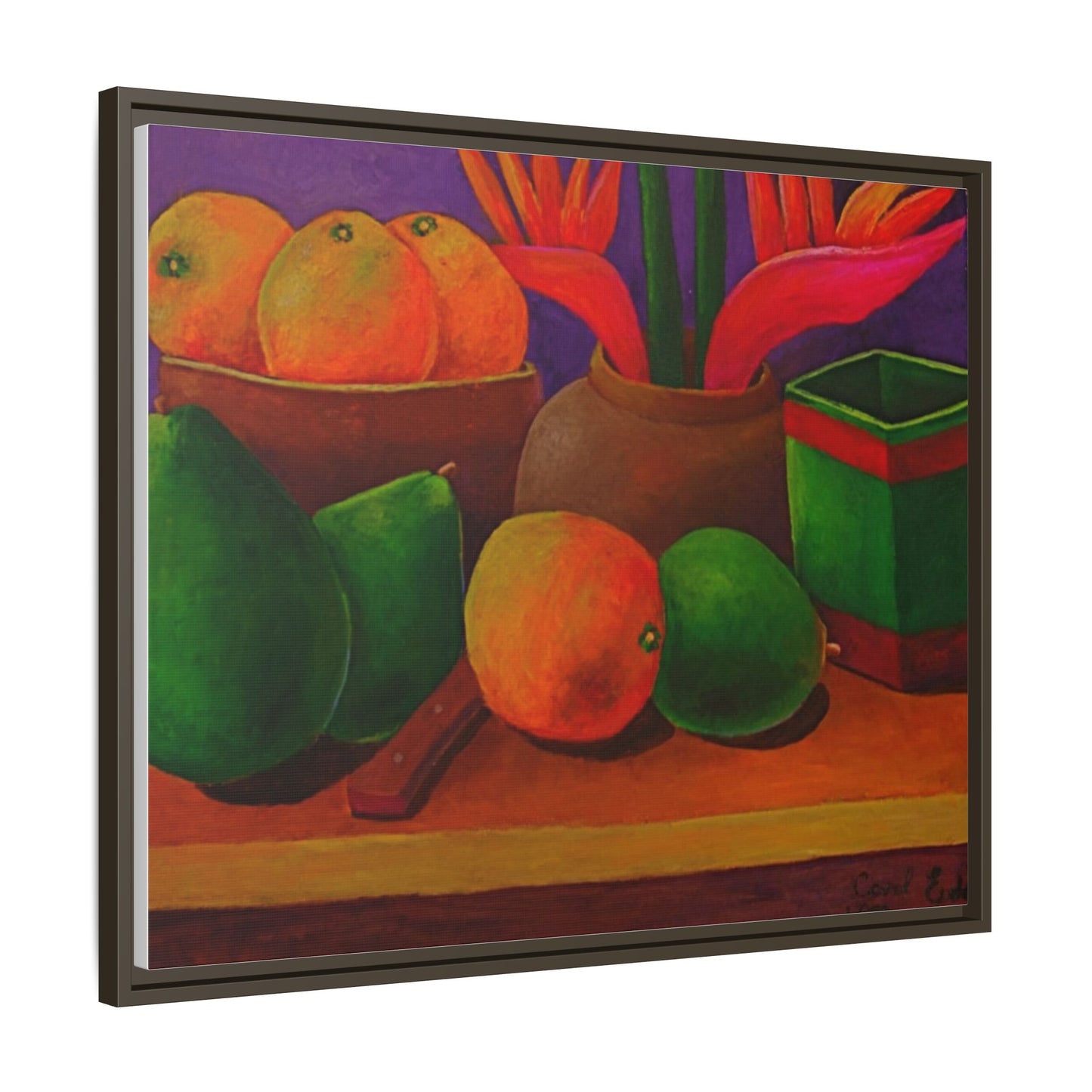 Canvas Wall Art - Tropical Fruits Design