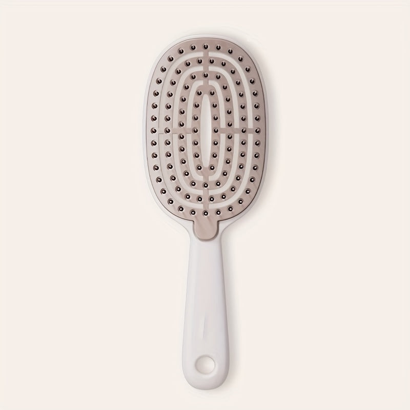Self-Cleaning Retractable Hair Brush - Easy-Clean Detangling Tool