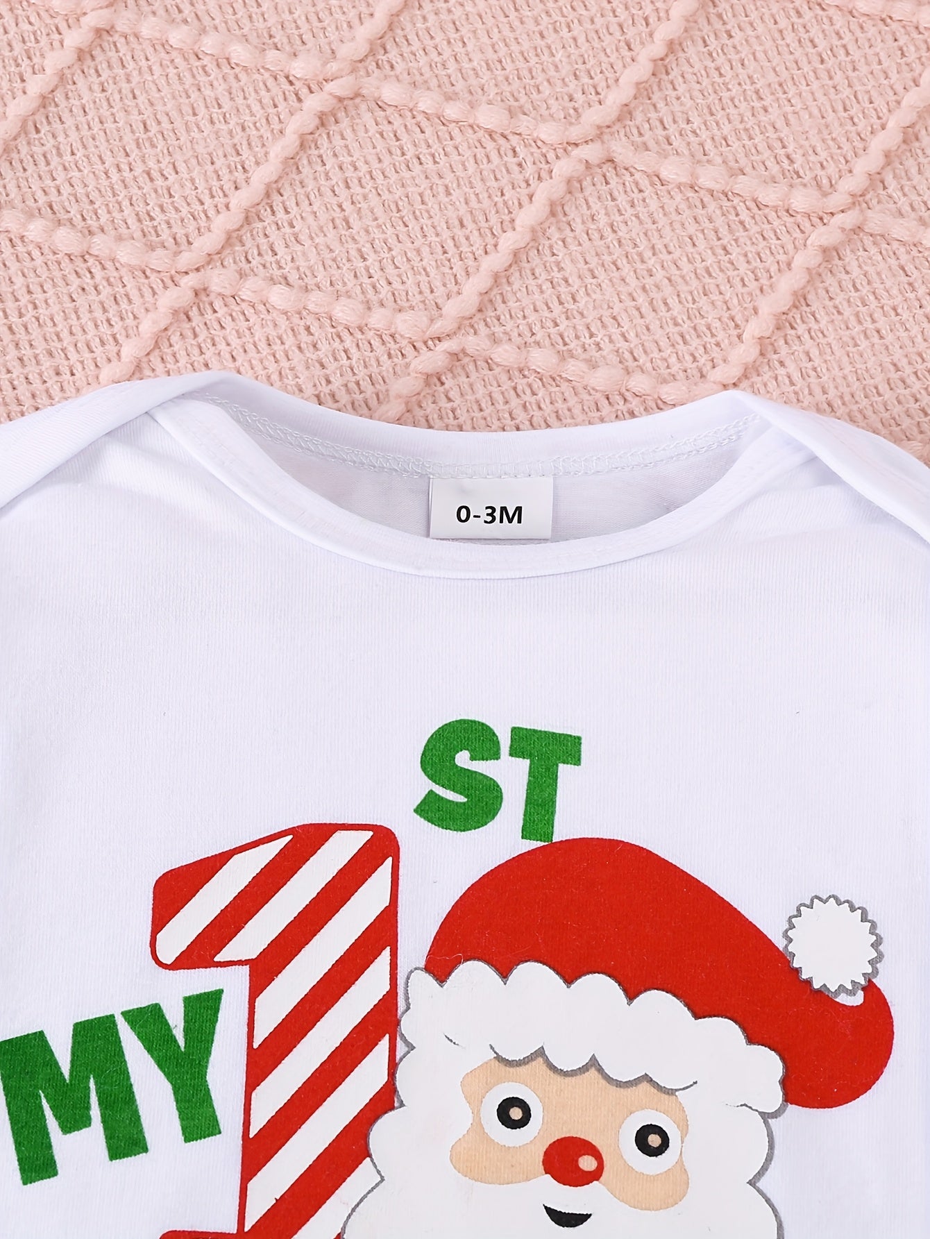 3pc Christmas Bodysuit, Pants, & Hat Set