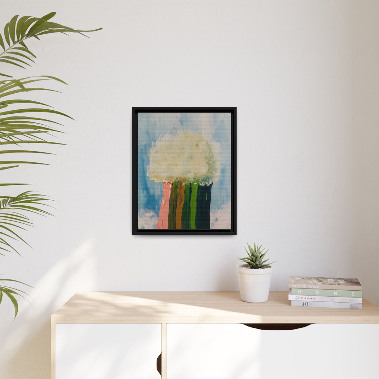 Canvas Wall Art - Cloud Dropping Rainbow