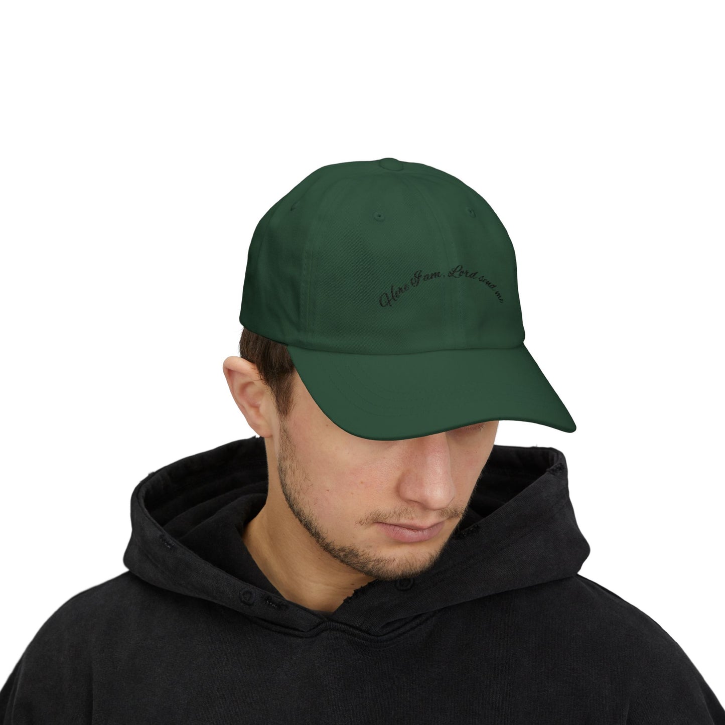 Baseball Cap - 'Here I am, Lord, send me' Christian Message