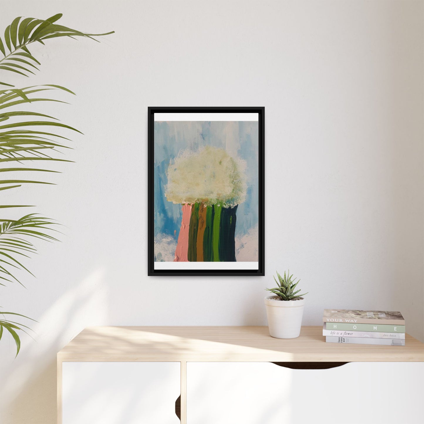Canvas Wall Art - Cloud Dropping Rainbow