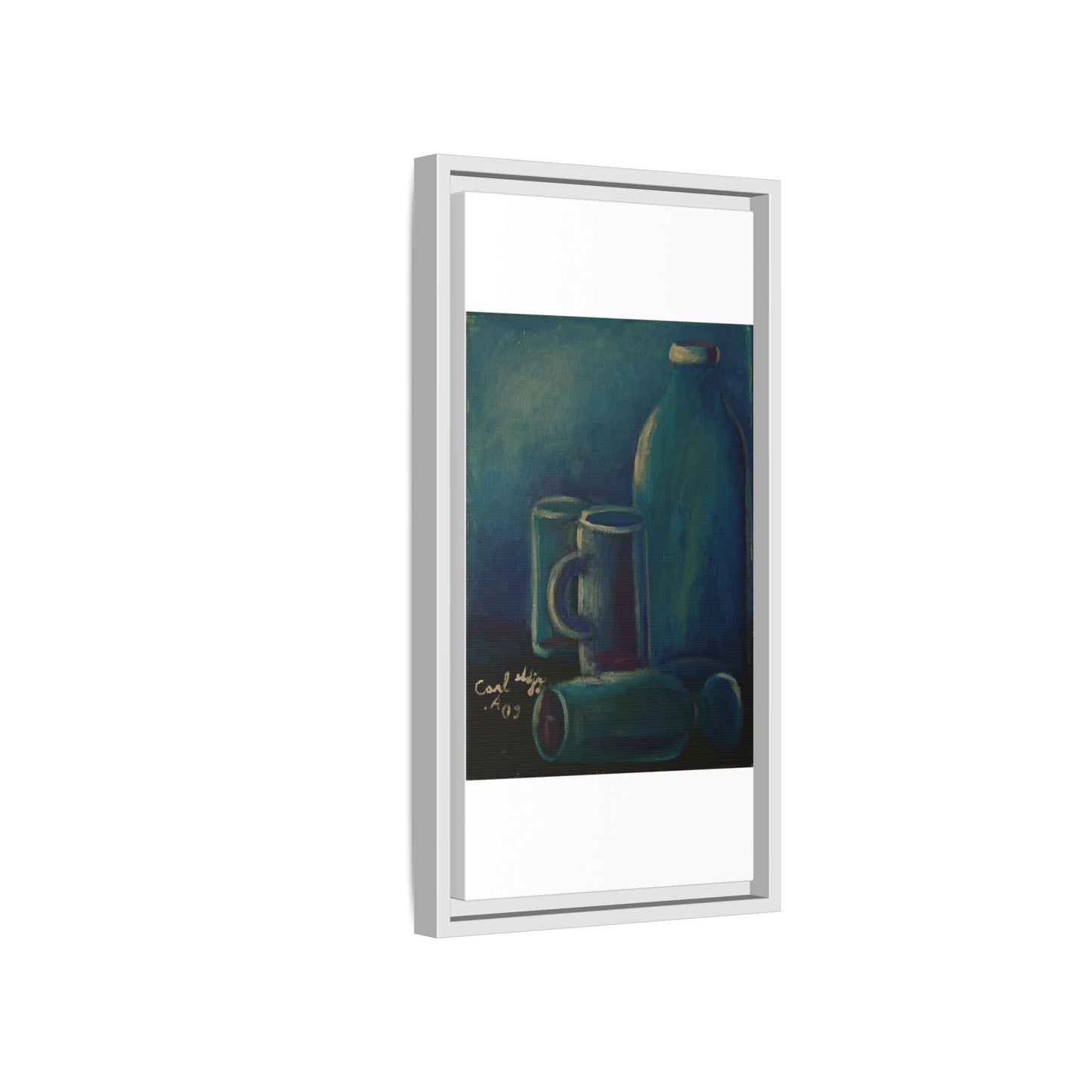 Canvas Wall Art Bottle and Glass