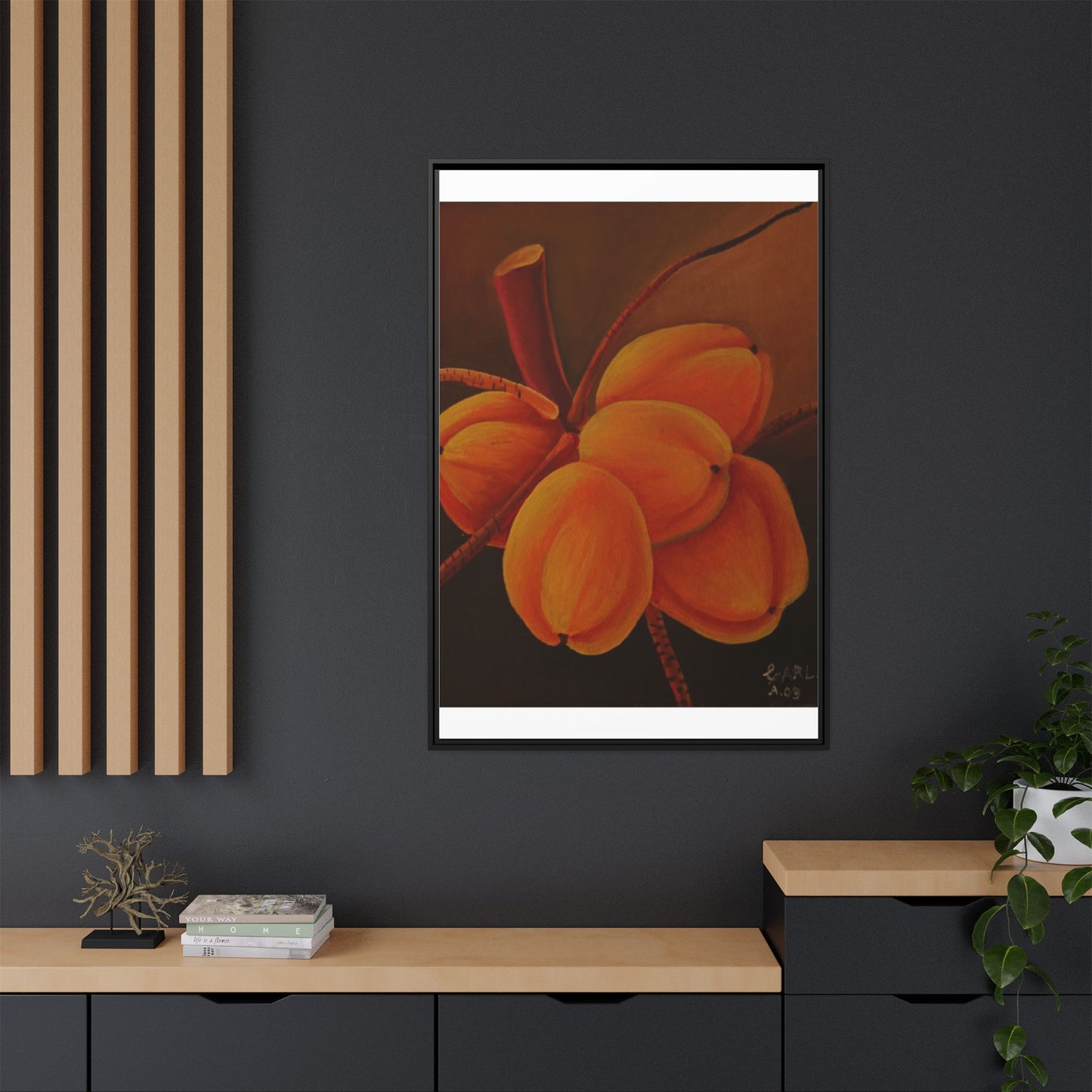 Matte Canvas, Framed (Multi-color)