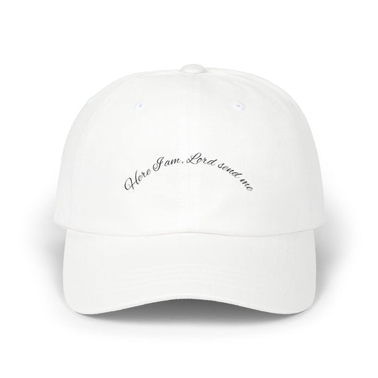 Baseball Cap - 'Here I am, Lord, send me' Christian Message