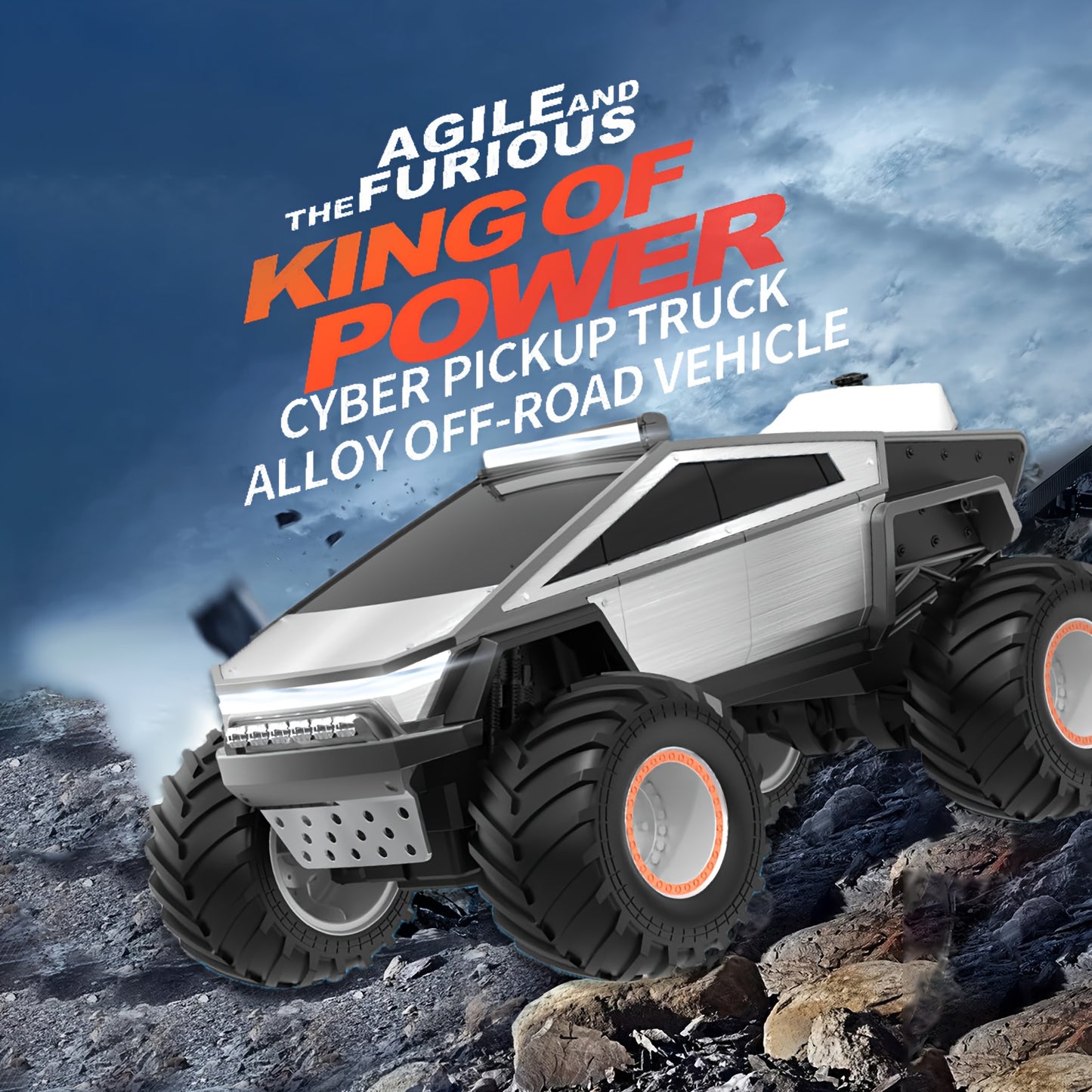 4WD Remote Control Cyberpunk Truck with Sound/Light