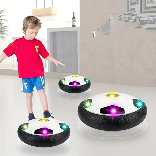 Indoor Hover Soccer Ball – LED Light-Up Air Cushion Floating Toy