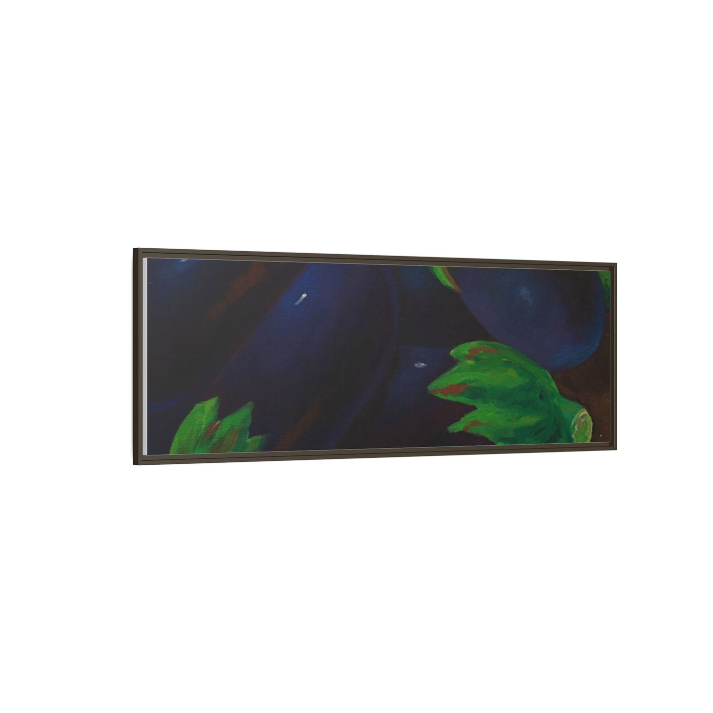 Canvas Wall Art - Tropical Eggplant Design