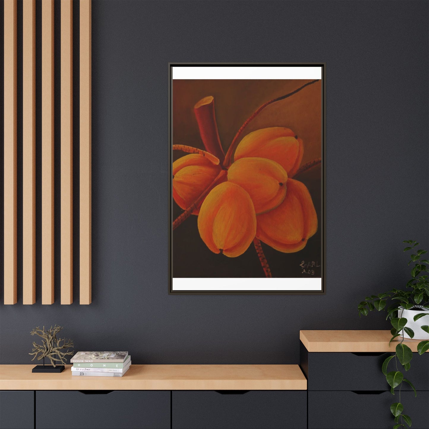 Matte Canvas, Framed (Multi-color)
