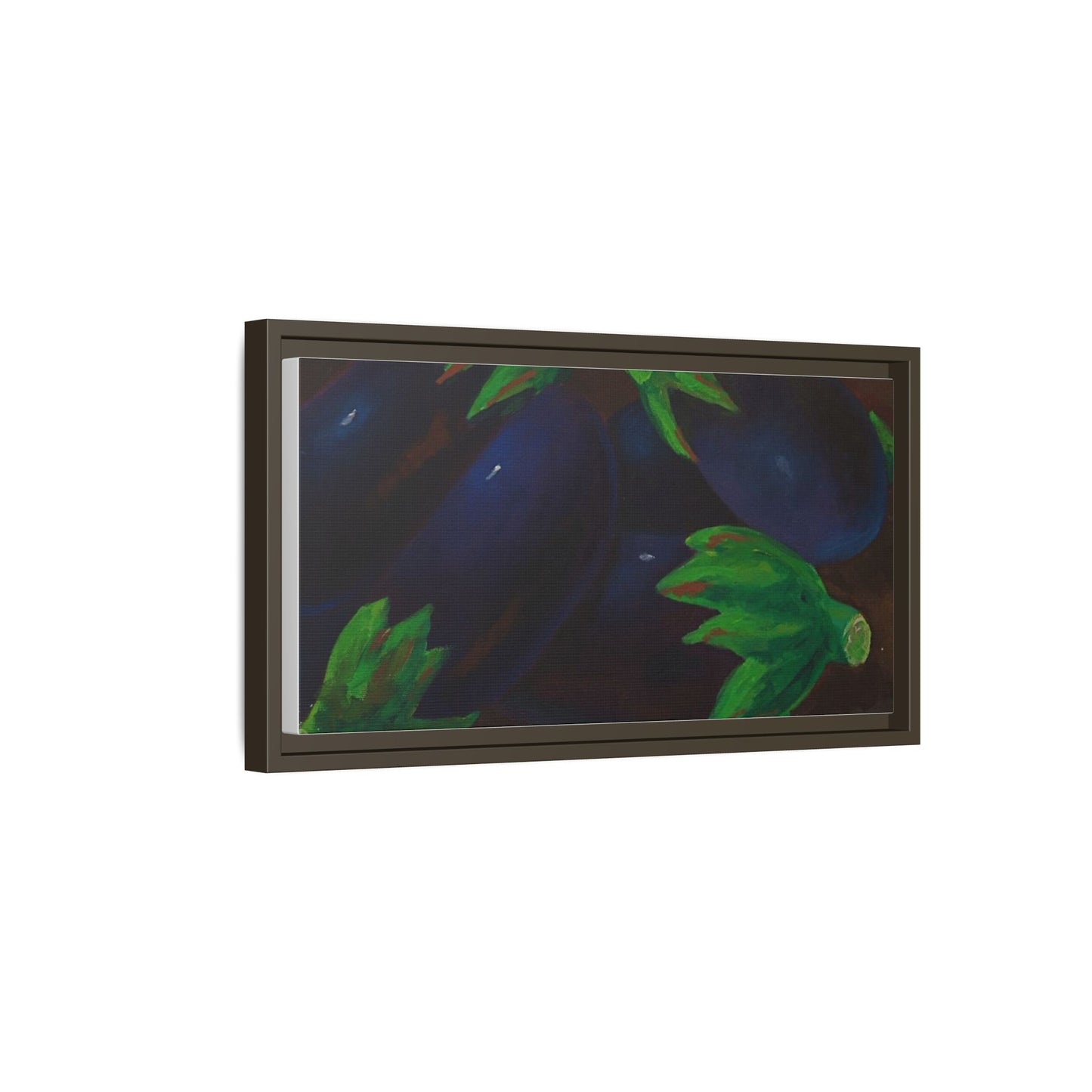 Canvas Wall Art - Tropical Eggplant Design
