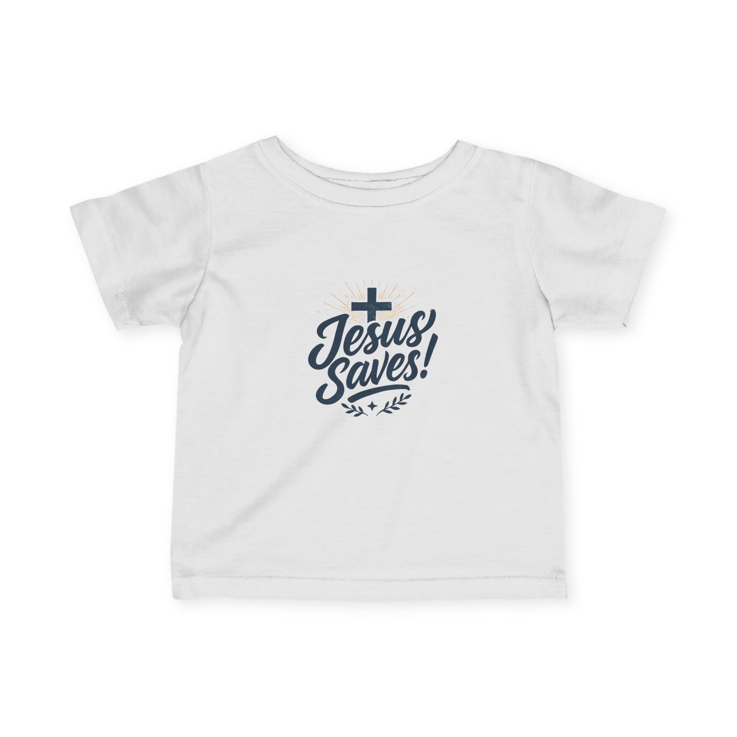 Jesus Saves! Infant Fine Jersey Tee - Cute Baby Christian Shirt, Toddler Faith Tee, Baby Gift, Easter Outfit, Religious Babywear