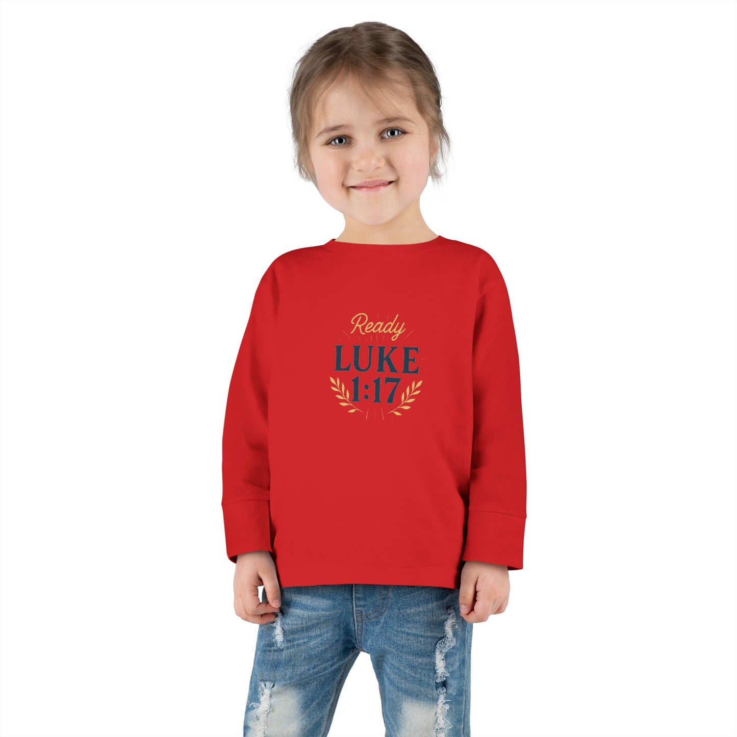 Religious Toddler Long Sleeve Tee - READY FOR THE LORD