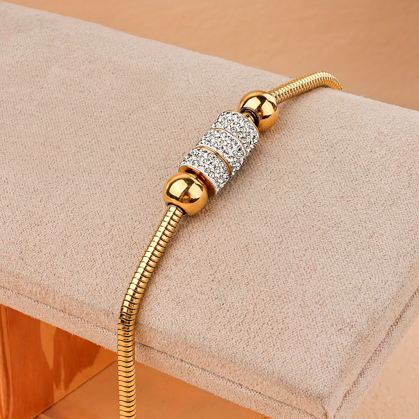 18K Gold Plated Stainless Steel Bracelet - Elegant Women's