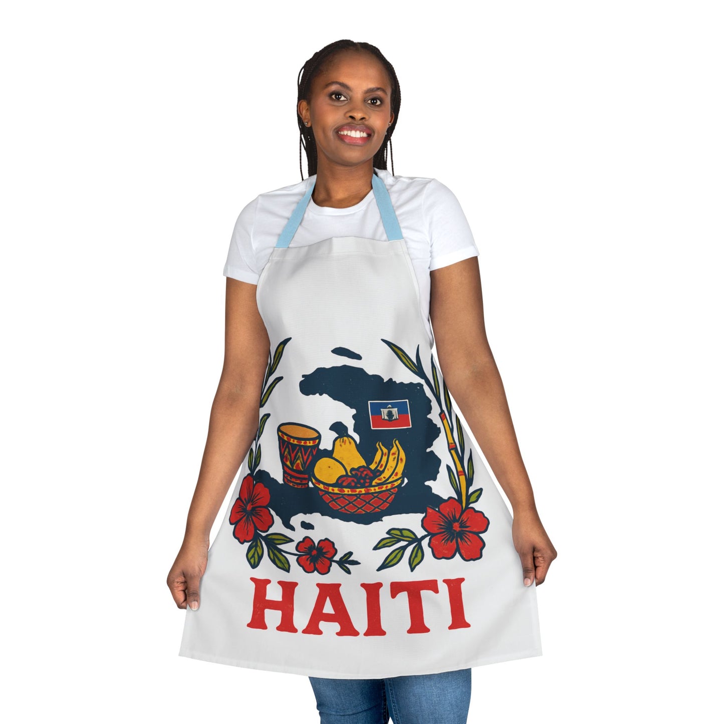 Apron, Haiti 5-Color Straps Kitchen Cooking Cover Gift Idea