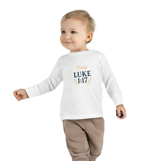 Religious Toddler Long Sleeve Tee - READY FOR THE LORD