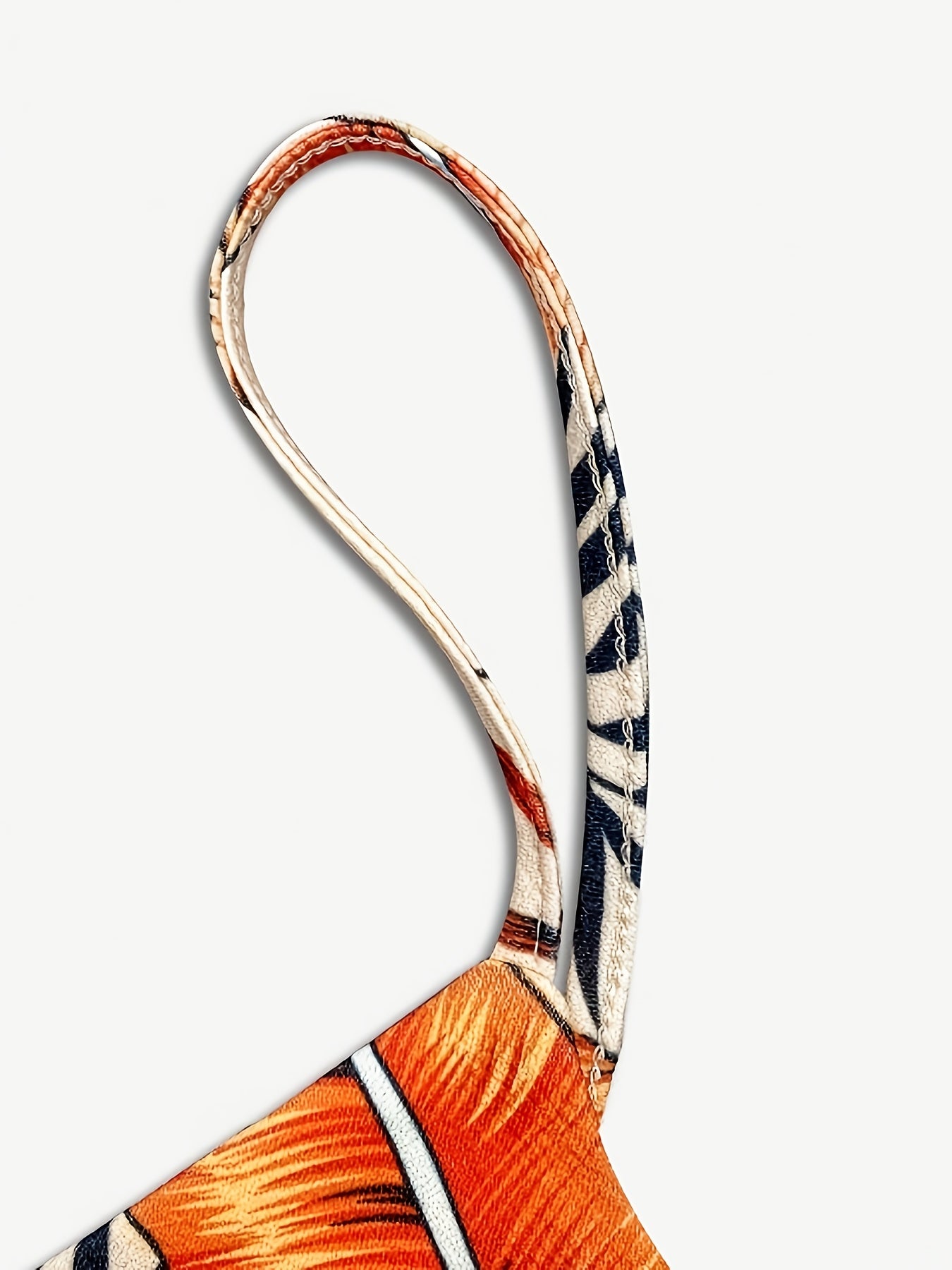 Two-Piece Halter Top & Printed Shorts Set – V-Neck Summer Outfit (LL425)