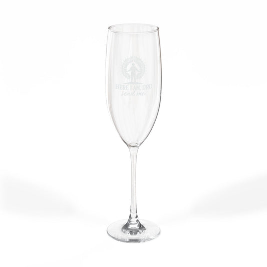 Engraved Champagne Glass