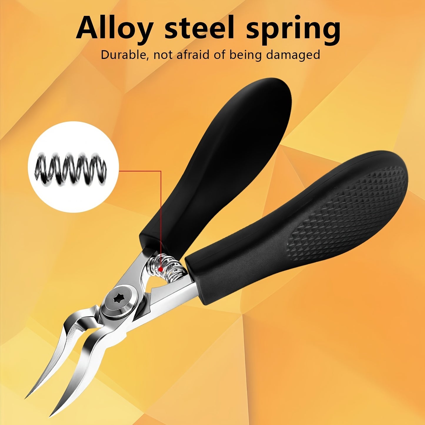 Professional Heavy-Duty Toenail Clippers for Thick & Ingrown Nails