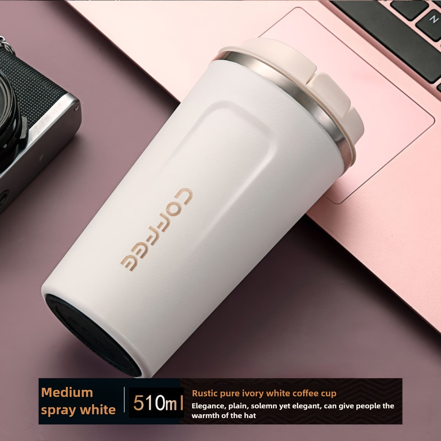 Leakproof Vacuum Insulated Travel Mug