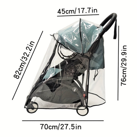 Universal Stroller Rain Cover - Waterproof & Windproof EVA Weather Shield
