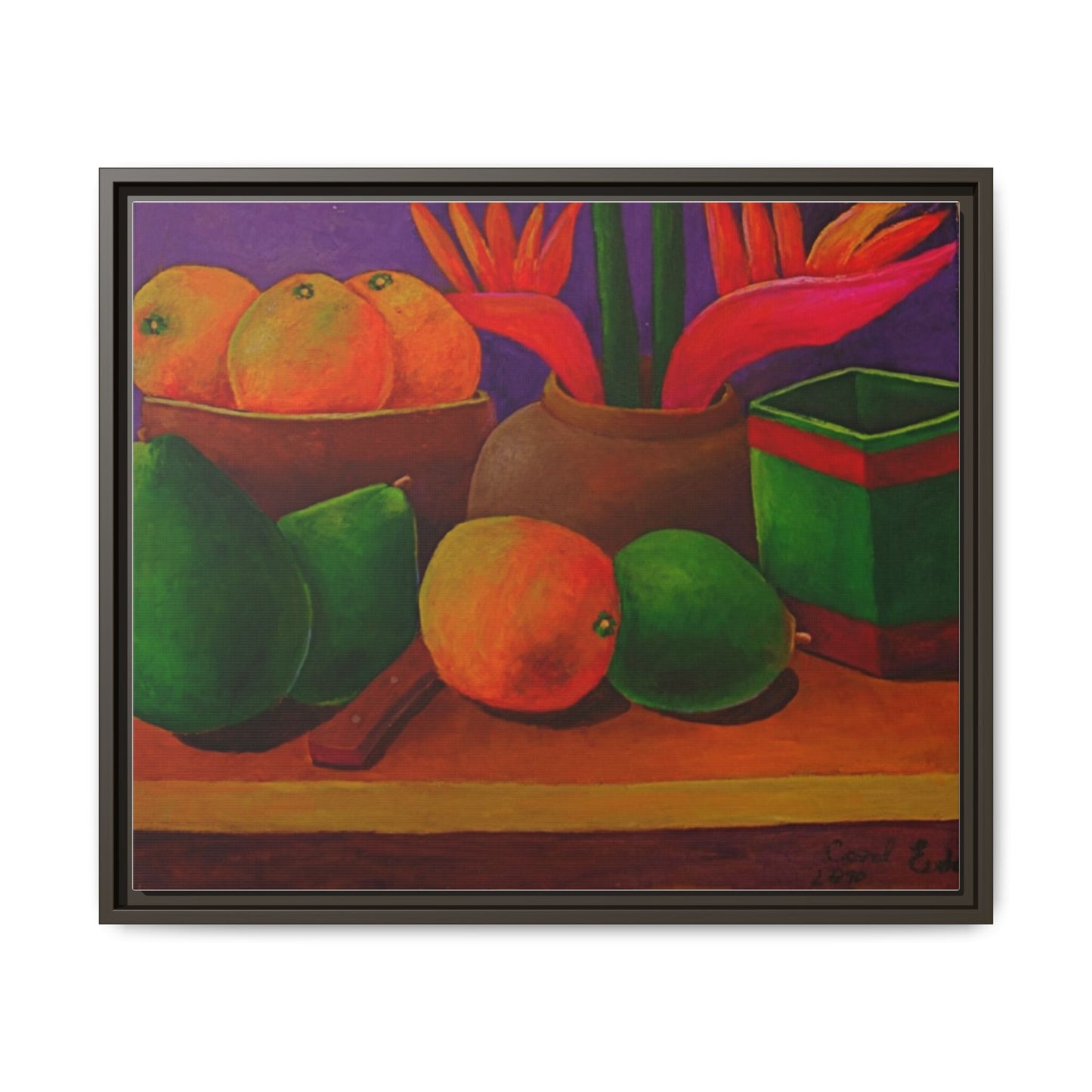 Canvas Wall Art - Tropical Fruits Design