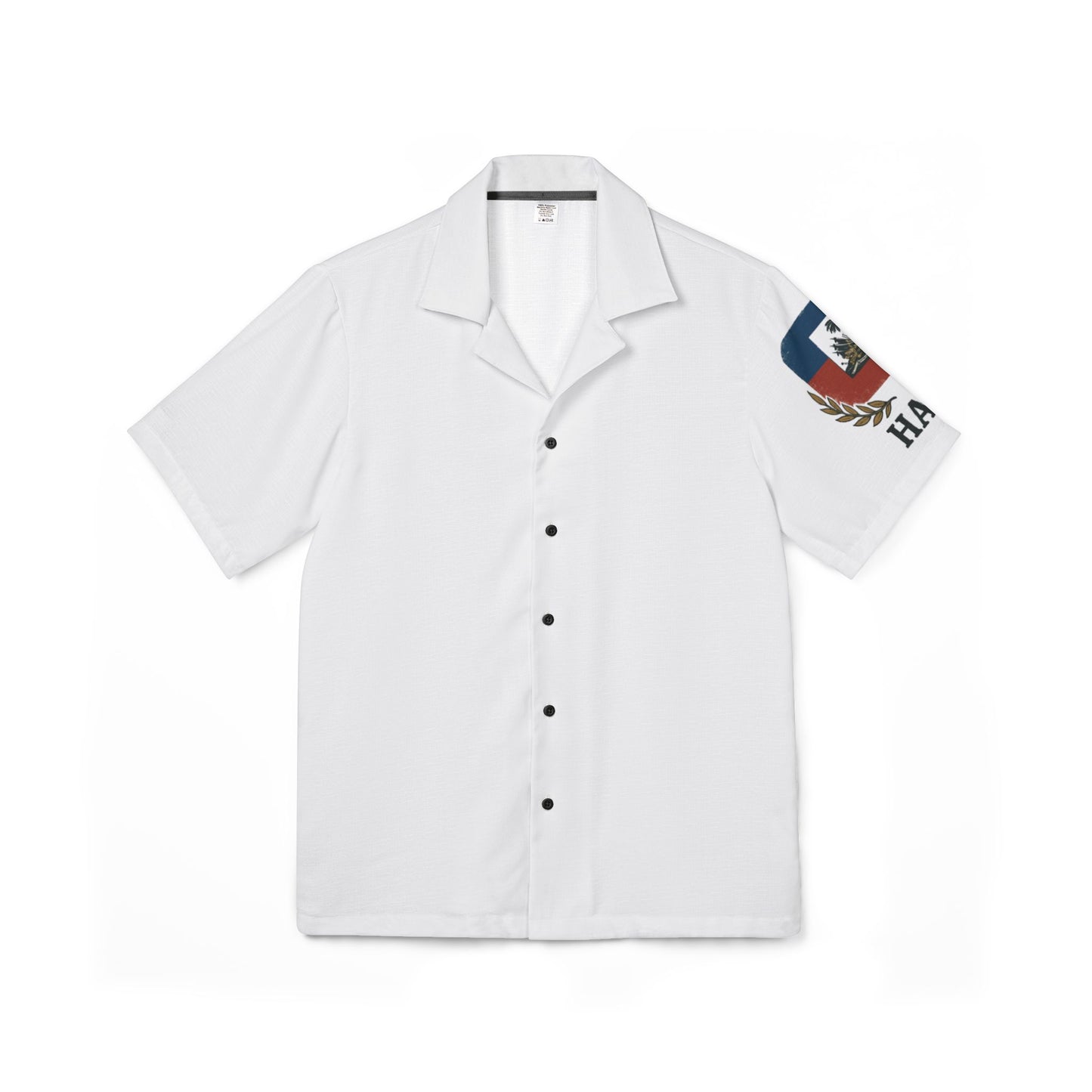 Camp Shirt Haiti Flag Men's Hawaiian Tropical Island Vacation Top