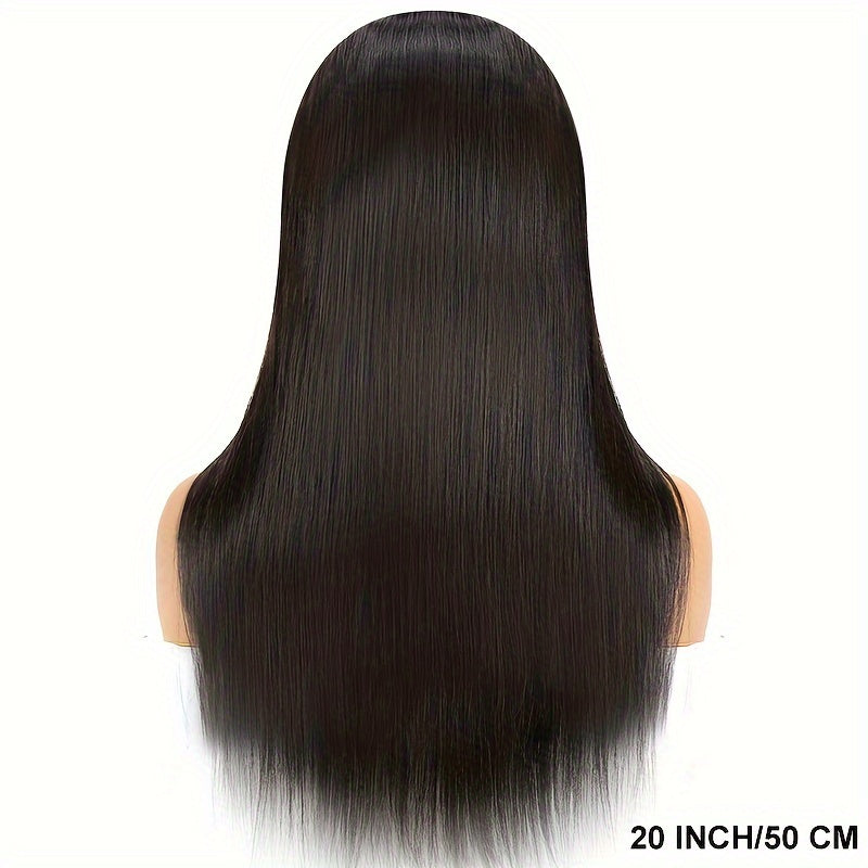 250% Density Brazilian Virgin Straight Wig with Bangs