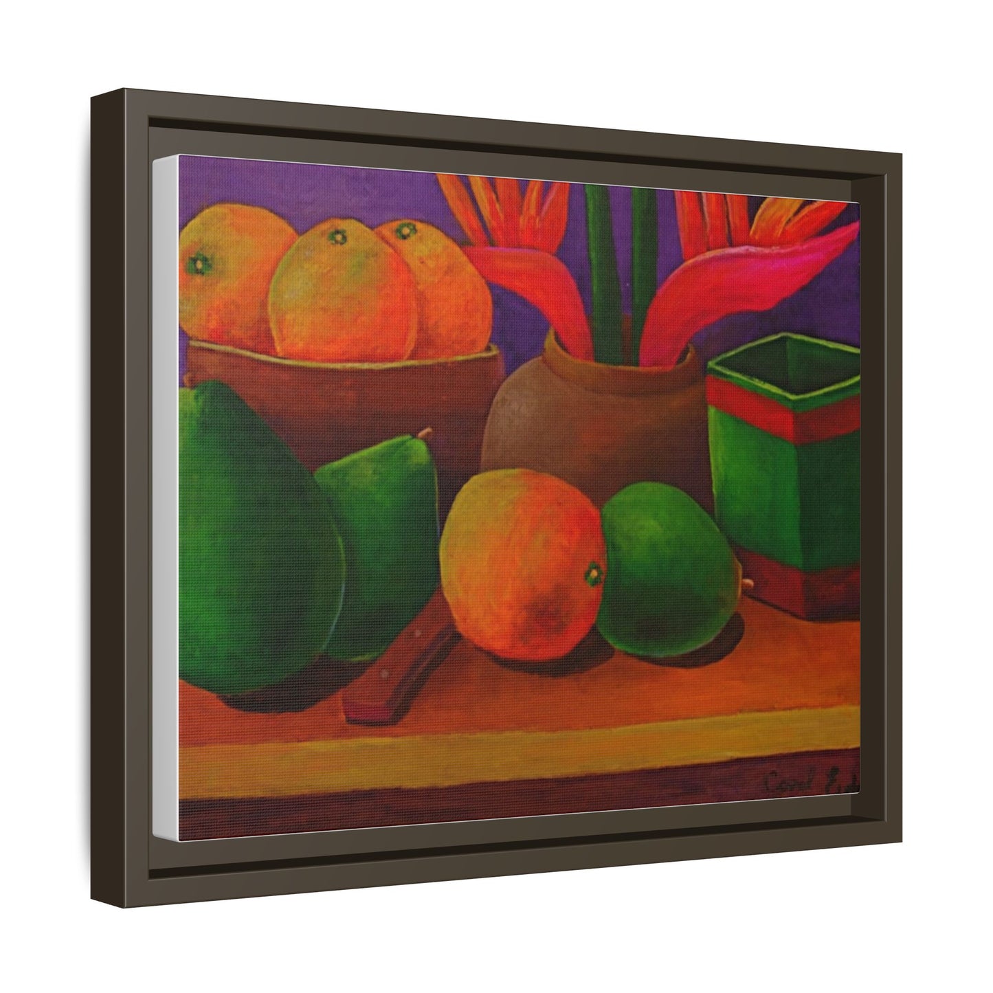 Canvas Wall Art - Tropical Fruits Design
