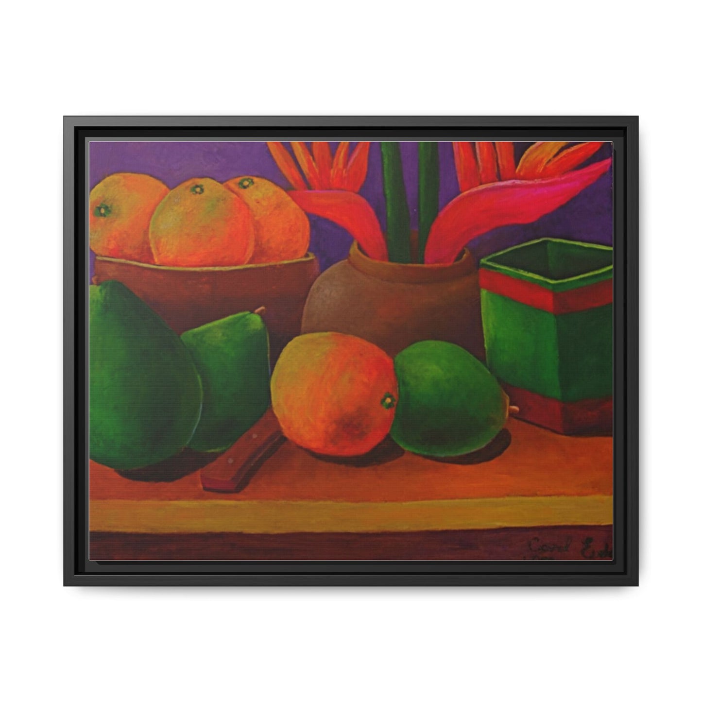 Canvas Wall Art - Tropical Fruits Design