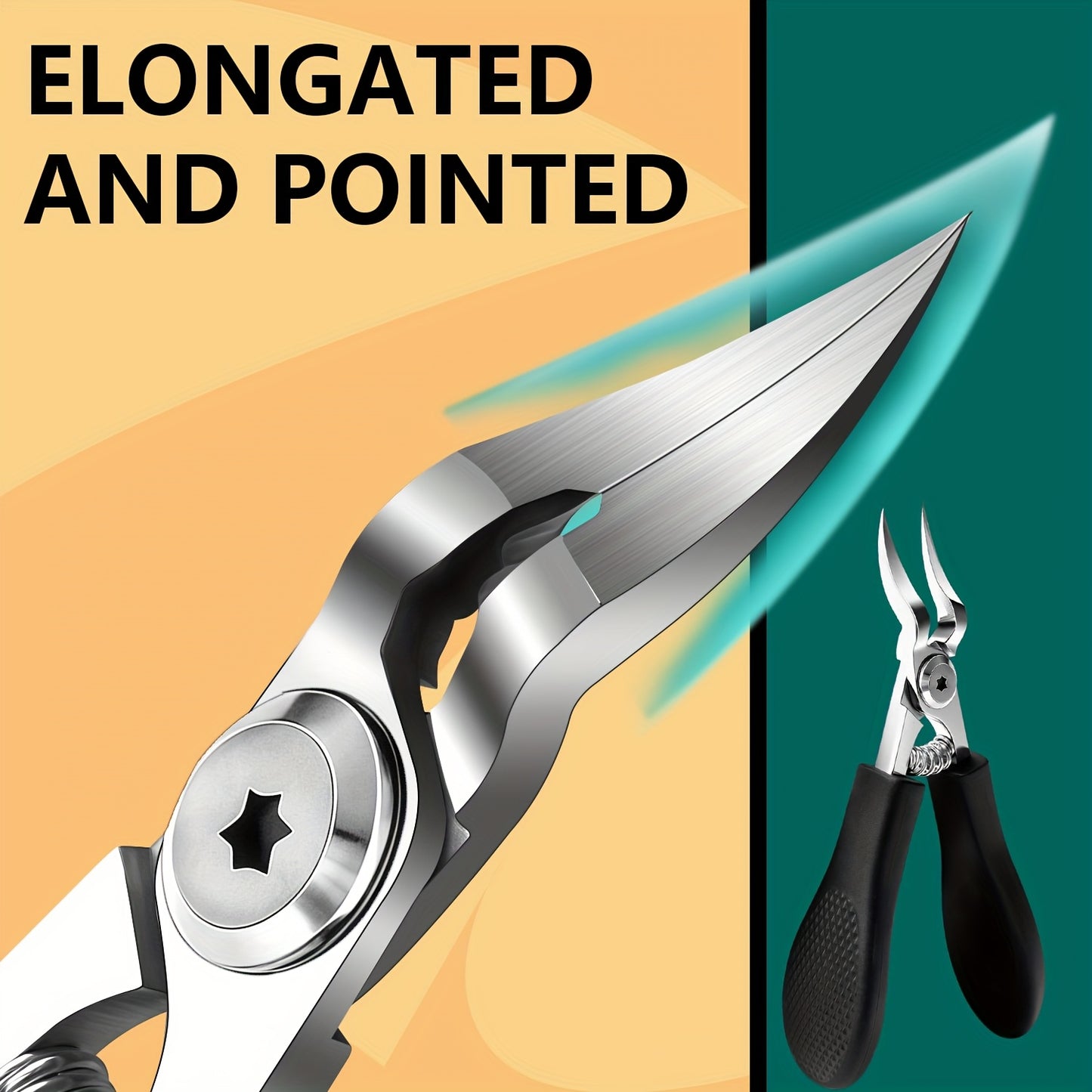 Professional Heavy-Duty Toenail Clippers for Thick & Ingrown Nails