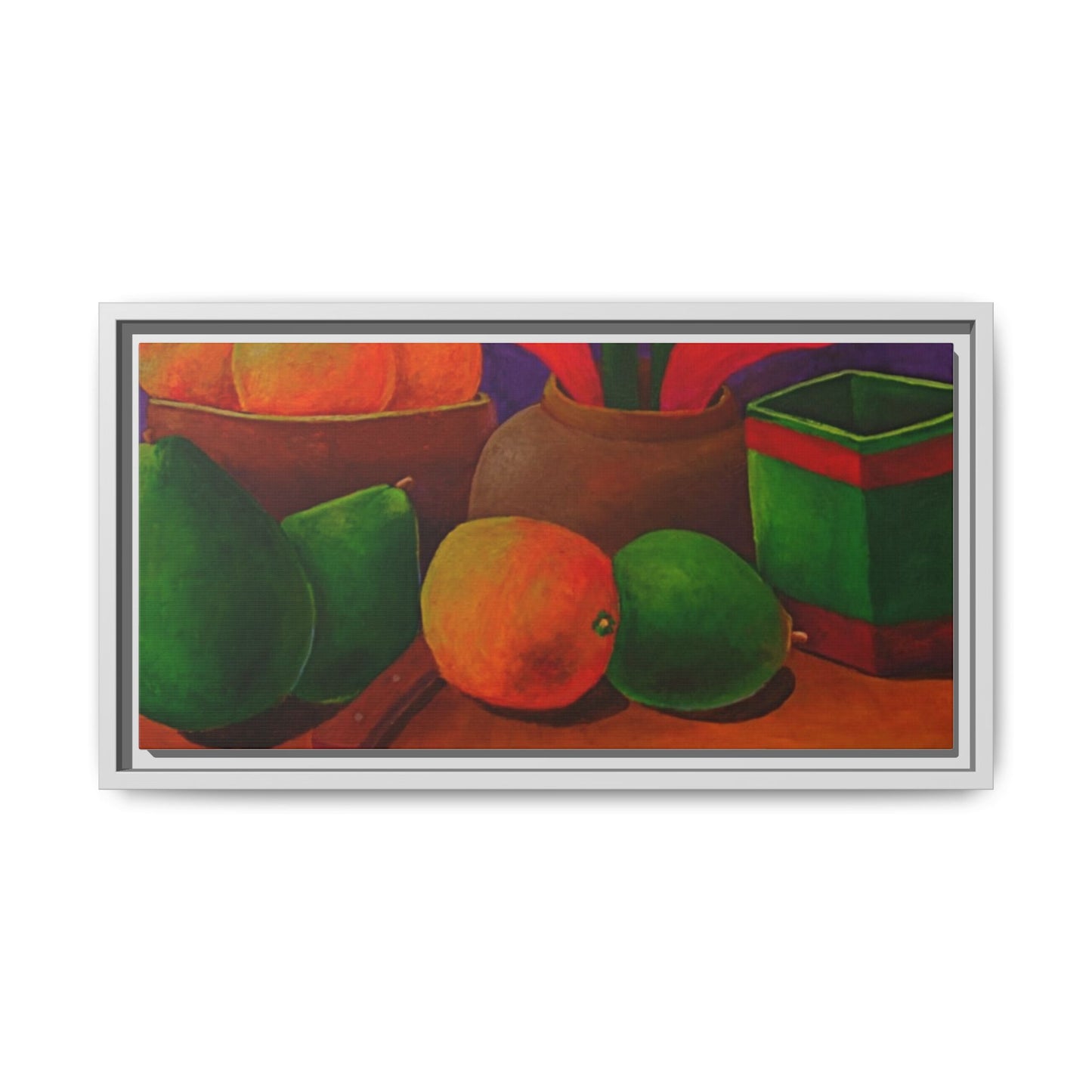 Canvas Wall Art - Tropical Fruits Design