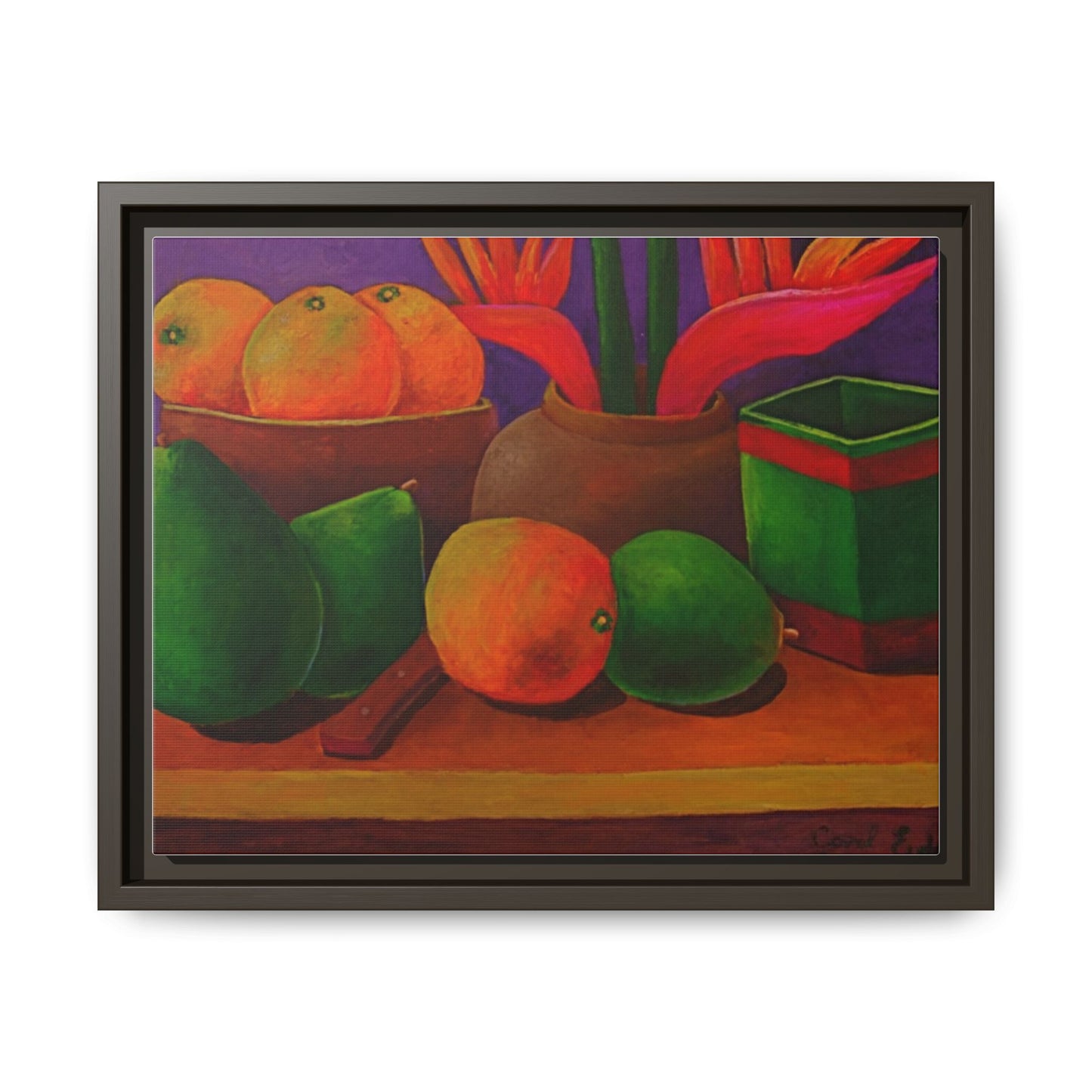 Canvas Wall Art - Tropical Fruits Design