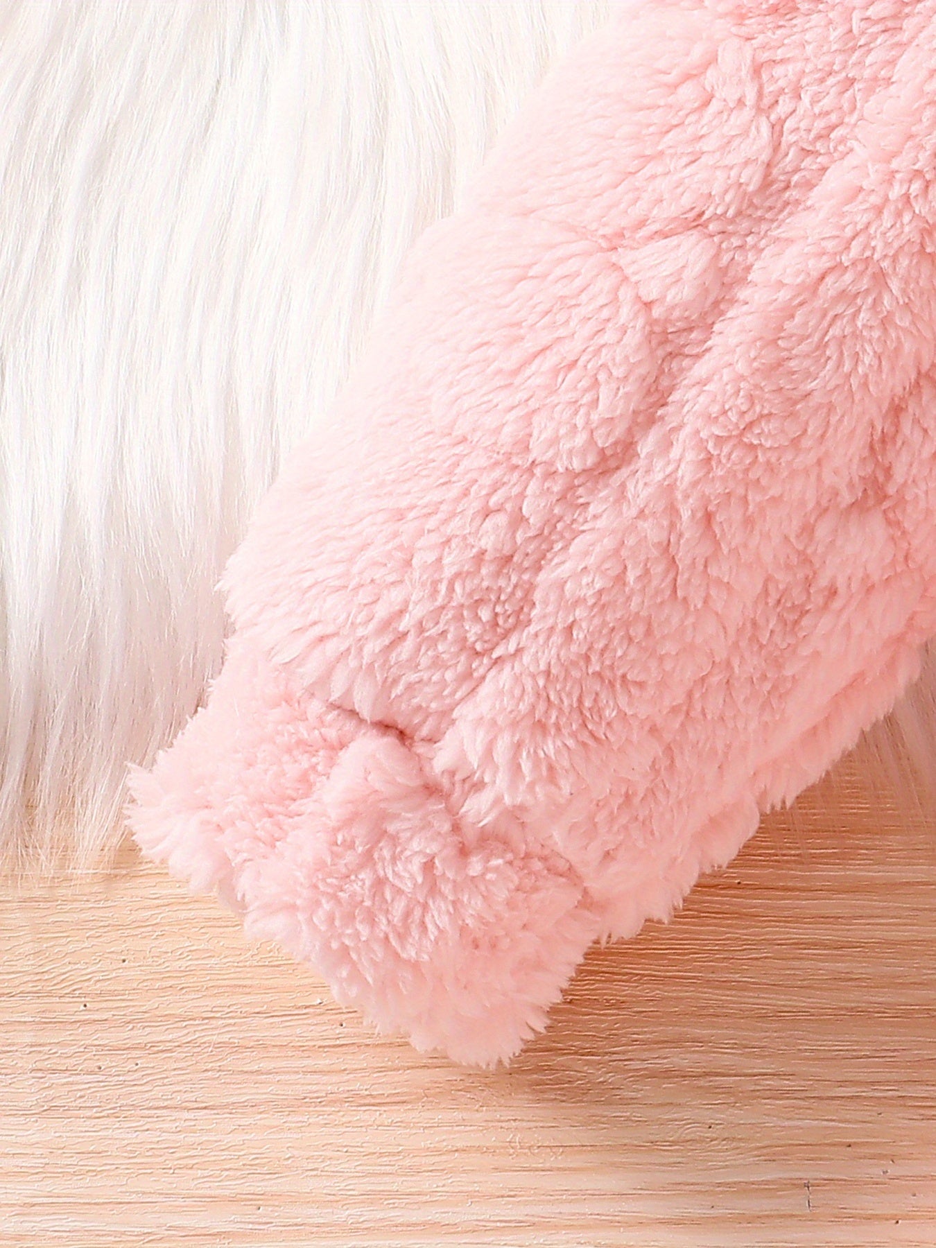 🐻 Cute Little Bear Patterned Hooded Fur Dress for Girls: Soft, Warm Winter Dress with Cinched Waist (Autumn/Winter Children's Outerwear)